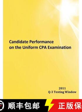 【3-4周达】Candidate Performance on the Uniform CPA Examination: 2011 Window Q-3 [9781937642044]