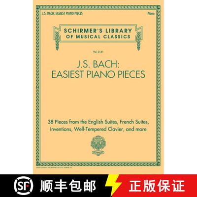 【3-4周达】J.S. Bach: Easiest Piano Pieces: Schirmer's Library of Musical Classics, Vol. 2141 [9781540041807]