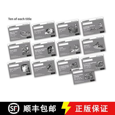 【3-4周达】Read Write Inc. Phonics: Grey Set 7 Core Black & White Storybooks (Pack of 130) [9780198373261]