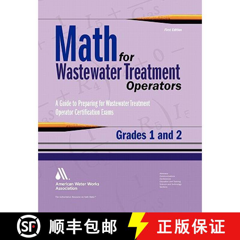 预订 Math for Wastewater Treatment Operators, Grades 1 and 2: Practice Problems to Prepare for Wastew... [9781583215876]