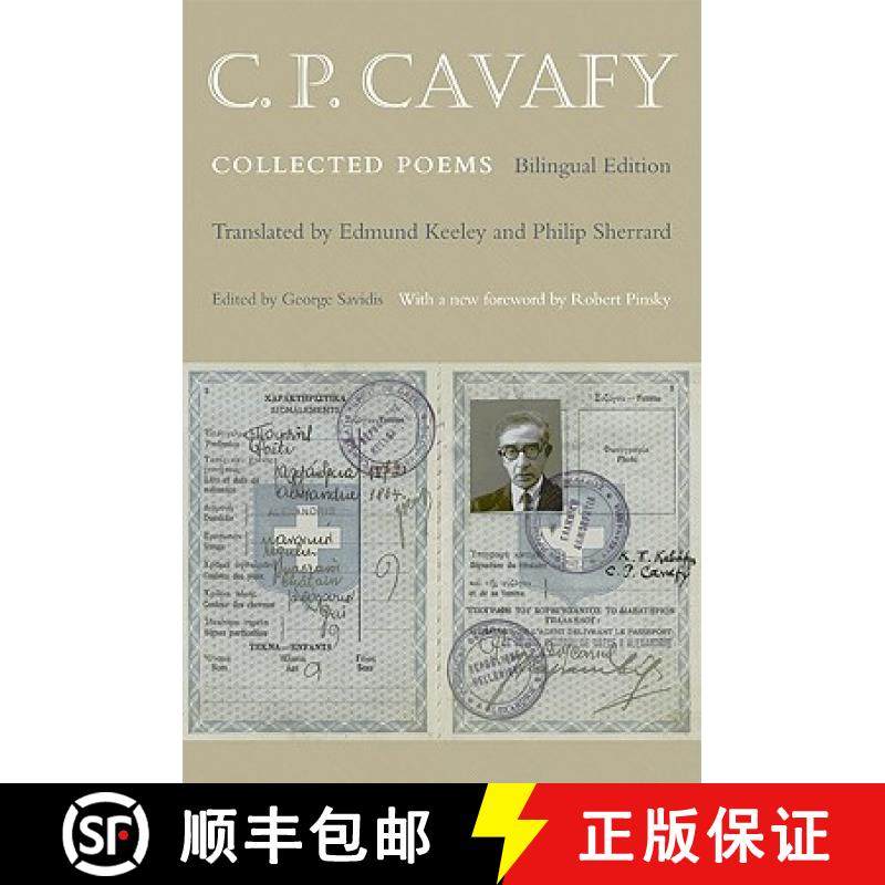 【3-4周达】朱敬卡瓦菲：诗集 C. P. Cavafy: Collected Poems - Bilingual Edition [9780691141244]