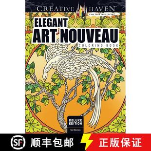 预订 Creative Haven Deluxe Edition Elegant Art Nouveau Coloring Book [9780486809151]