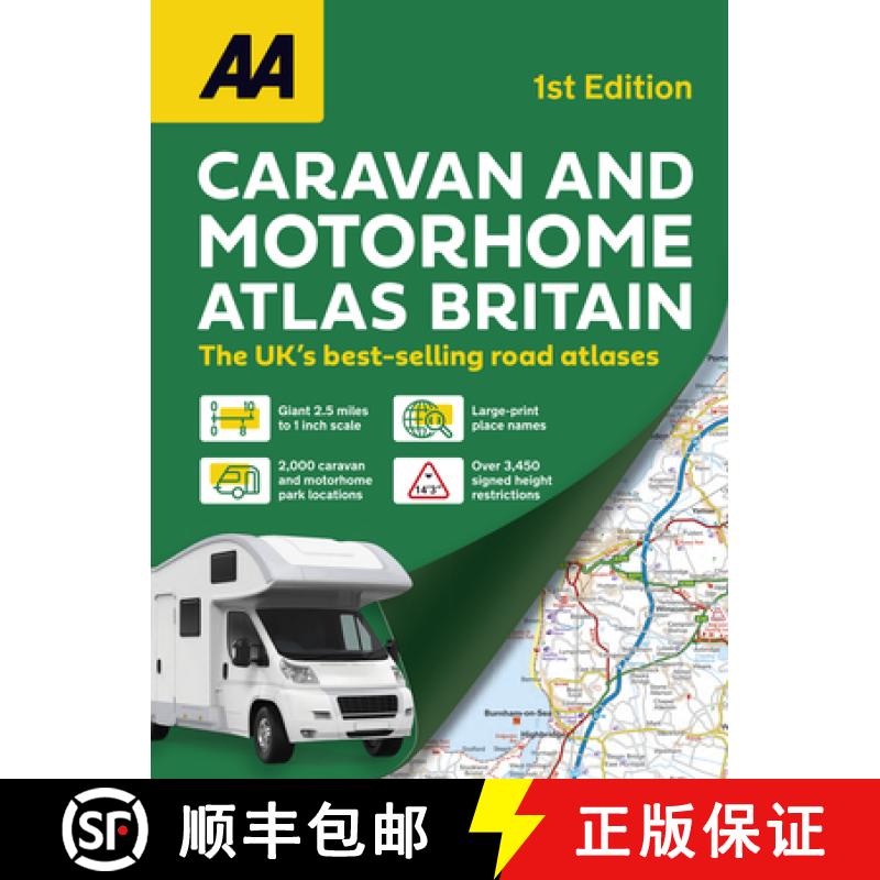 【2-3周达】AA Caravan & Motorhome Atlas A3 Spriral [9780749584160]