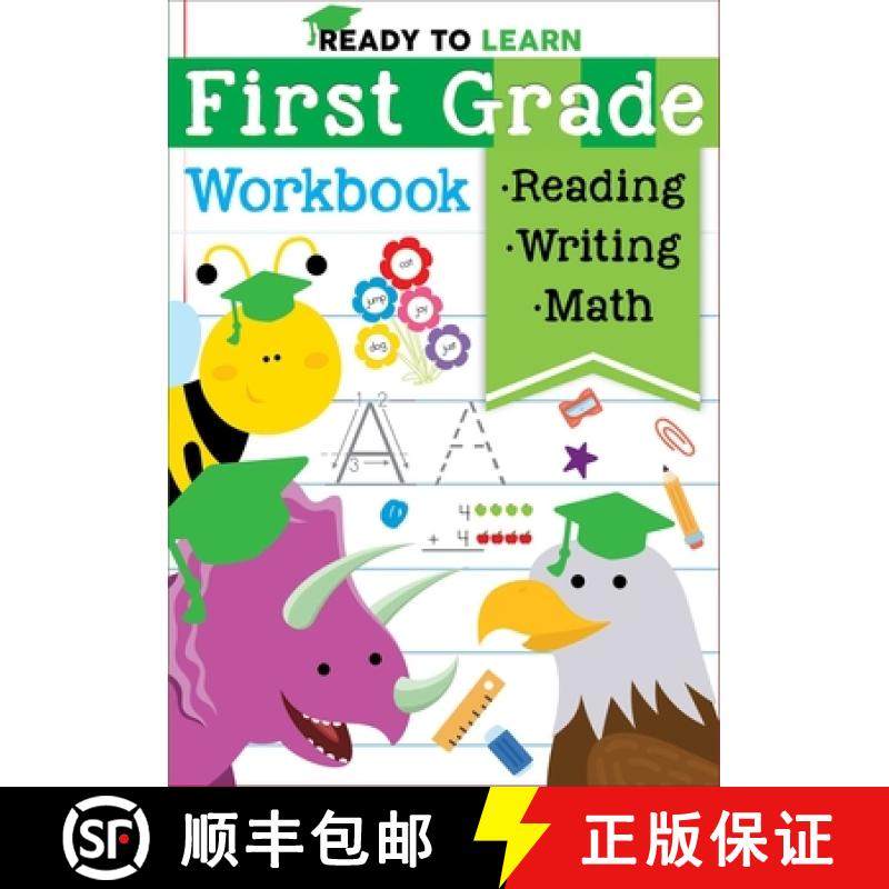 预订 Ready to Learn: First Grade Workbook: Fractions, Measurement, Telling Time, Descriptive Writing,... [9781645173366]