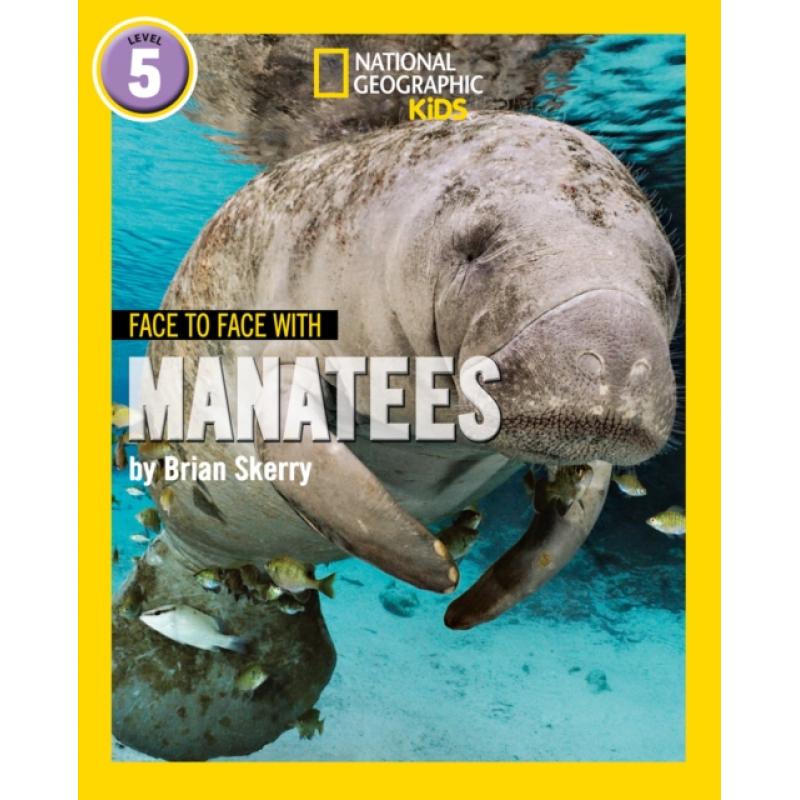 【4周达】Face to Face with Manatees: Level 5 [9780008358051] 书籍/杂志/报纸 儿童读物原版书 原图主图