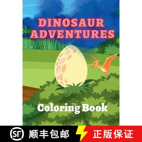【3-4周达】Dinosaur Adventures Coloring Book [9798868914577]