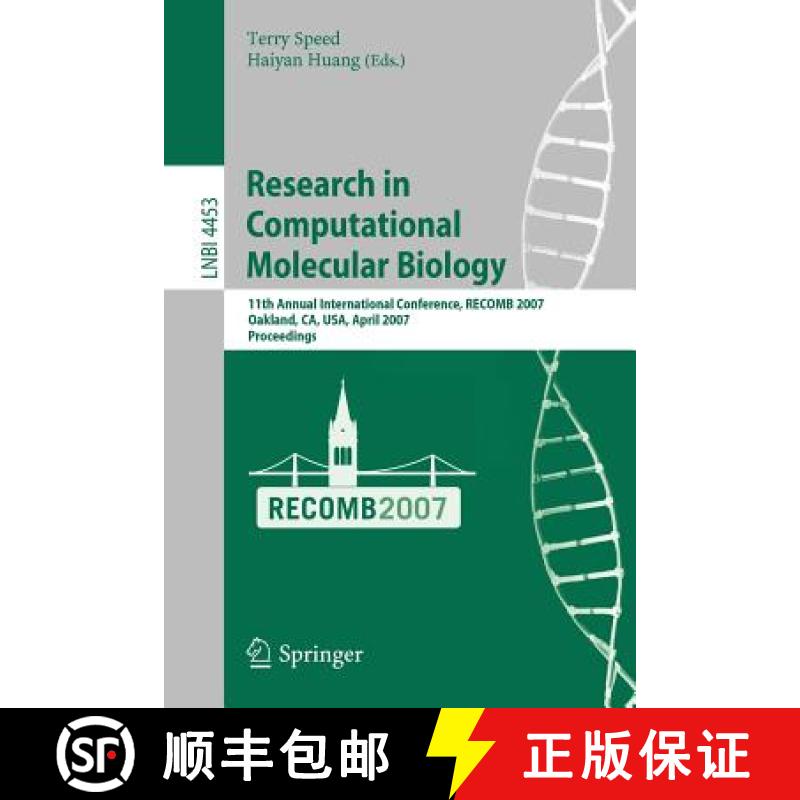 【3-4周达】Research in Computational Molecular Biology : 11th Annunal International Conference, RECOM... [9783540716808]