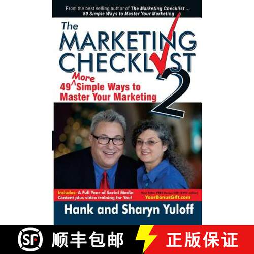 【3-4周达】The Marketing Checklist 2: 49 More Simple Ways to Master Your Marketing [9780986088841]