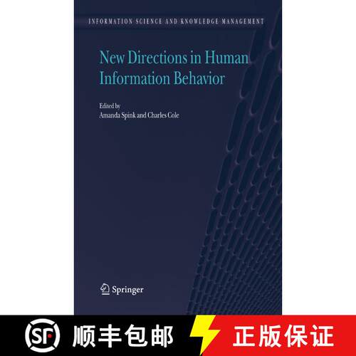 【3-4周达】精装 New Directions in Human Information Behavior [9781402036675]