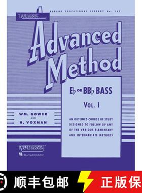 【3-4周达】Rubank Advanced Method, Vol. 1 - Bass/Tuba (B.C.) [9781423444398]