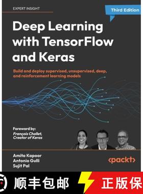 预订 Deep Learning with TensorFlow and Keras - Third Edition: Build and deploy supervised, unsupervis... [9781803232911]