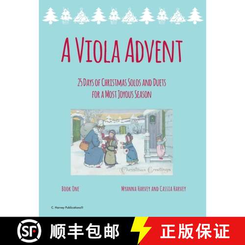 【3-4周达】A Viola Advent, 25 Days of Christmas Solos and Duets for a Most Joyous Season [9781635233056]
