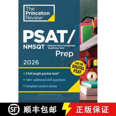 【3-4周达】Princeton Review PSAT/NMSQT Prep, 2026: 3 Practice Tests + Review + Online Tools for the D... [9798217118847]
