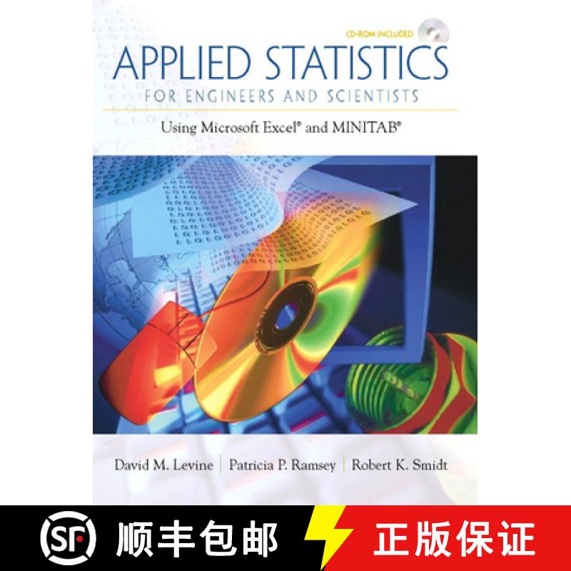 【3-4周达】Applied Statistics for Engineers and Scientists: Using Microsoft Excel & Minitab [With CDROM] [9780134888019]