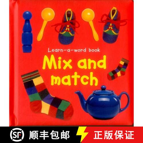 【3-4周达】精装 Learn-a-word Book: Mix and Match: Mix and Match [9781843228622]