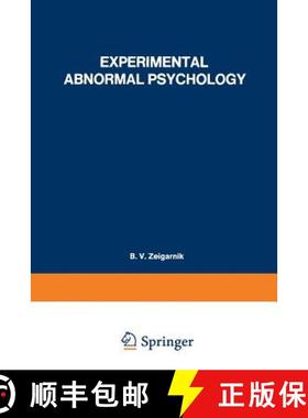 【3-4周达】Experimental Abnormal Psychology [9781468474237]