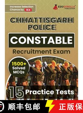 【3-4周达】Chhattisgarh Police Constable Recruitment Exam Book 2023 (English Edition) | 15 Practice T... [9789358801675]