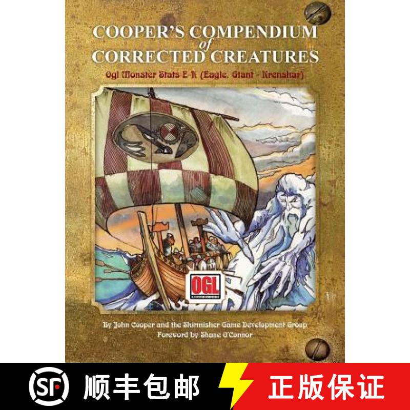 【3-4周达】Cooper's Compendium of Corrected Creatures: OGL Monster Stats E - K (Eagle, Giant - Krenshar) [9781935050285]