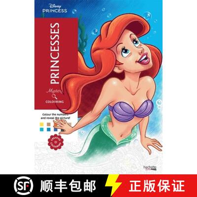 【3-4周达】Mystery Colouring - Princesses : Reveal iconic Disney characters with colour by number [9782017276319]