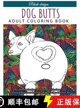 预订 Dog Butts: Adult coloring book [9789655752199]