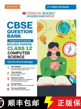 【3-4周达】Oswaal CBSE Question Bank Class 12 Computer Science, Chapterwise and Topicwise Solved Pape... [9789359586960]