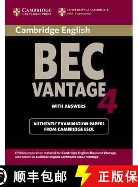预订 Cambridge BEC 4 Vantage Student's Book with answers: Examination Papers from University of Cambr... [9780521739269]