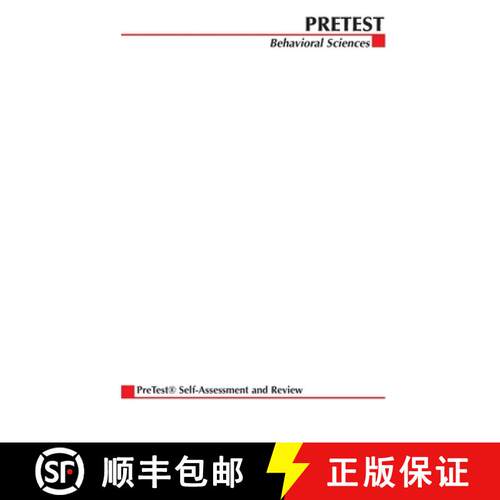 【3-4周达】Pretest Self-assessment and Review: - Behavioral Sciences [9780071374705]