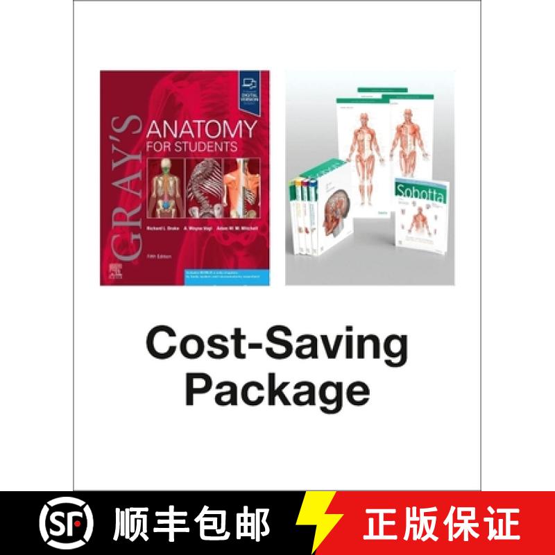 【3-4周达】Gray's Anatomy for Students 5e and Paulsen: Sobotta Atlas of Anatomy, Package, 17th Ed., E... [9780443235146]