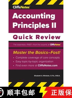预订 CliffsNotes Accounting Principles II: Quick Review [9781957671390]