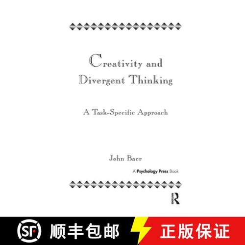 【3-4周达】精装 Creativity and Divergent Thinking : A Task-Specific Approach [9780805812954]
