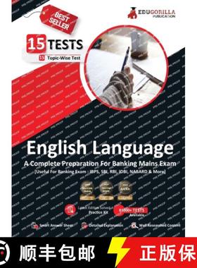 【3-4周达】General English For Banking Mains Exam 2023 - 15 Solved Topic-wise Tests For SBI/IBPS/RBI/... [9789355563002]