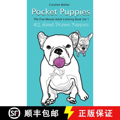 【3-4周达】Pocket Puppies, The 5 Minute On-the-Go Coloring Book [9798218327378]