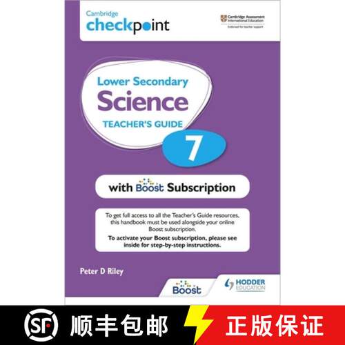 【3-4周达】Cambridge Checkpoint Lower Secondary Science Teacher's Guide 7 with Boost Subscription Boo... [9781398300750]