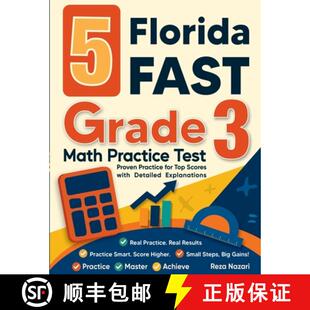 【3-4周达】5 Florida FAST Grade 3 Math Practice Tests: Proven Practice for Top Scores with Detailed E... [9798896476283]