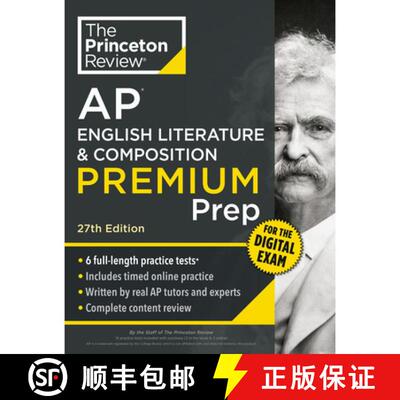 【3-4周达】Princeton Review AP English Literature & Composition Premium Prep, 27th Edition: 6 Practic... [9798217223190]