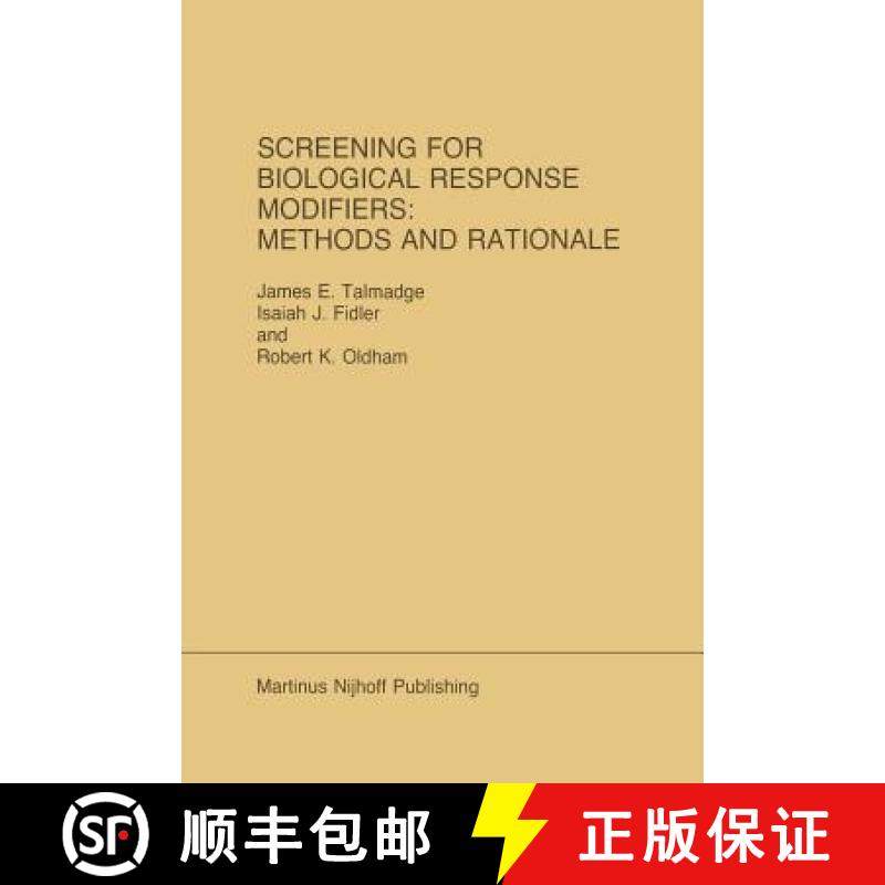【3-4周达】Screening for Biological Response Modifiers: Methods and Rationale [9781461296249]
