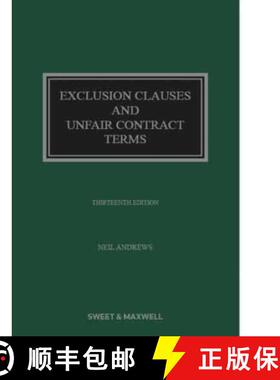【3-4周达】Exclusion Clauses and Unfair Contract Terms [9780414110908]