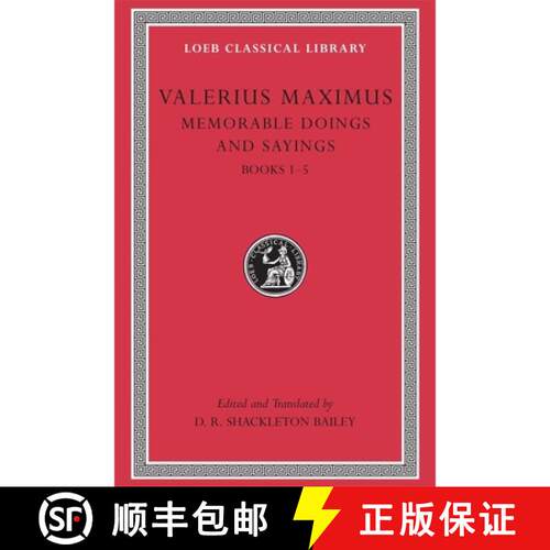 【3-4周达】精装 Valerius Maximus: v. 1: Memorable Doings and Sayings [9780674995413]