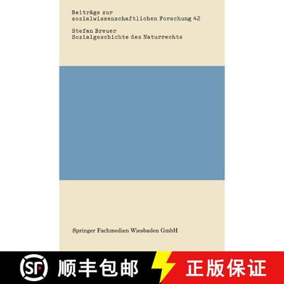 【3-4周达】Sozialgeschichte des Naturrechts [9783531116310]