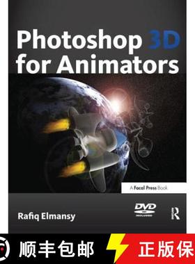 【3-4周达】Photoshop 3D for Animators [With CDROM] [9780240813493]