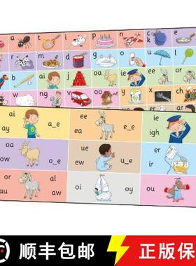 【3-4周达】Jolly Phonics Letter Sound Strips: in Precursive Letters [9781844146963]