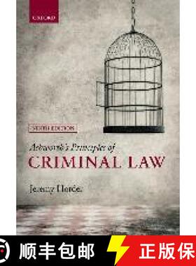 【3-4周达】Ashworth's Principles of Criminal Law [9780198777663]