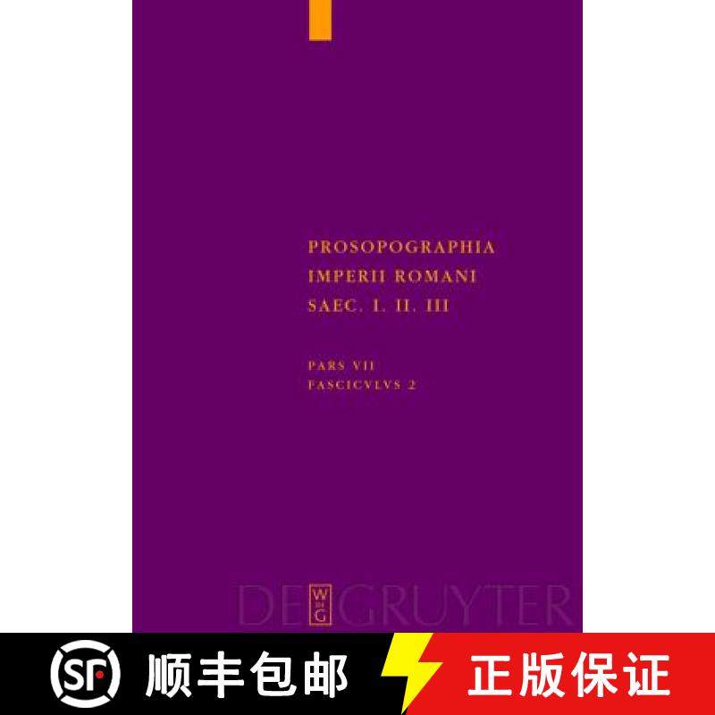 预订 Prosopographia Imperii Romani Saec I, II, III, Fasc 2, (S) [9783110193169]