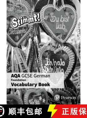 【3-4周达】Stimmt! AQA GCSE German Foundation Vocabulary Book (pack of 8) [9781292172651]