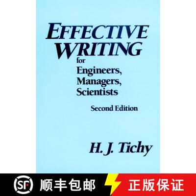 【3-4周达】精装 Effective Writing For Engineers, Managers, Scientists, Second Edition [Wiley统计学] [9780471807087]