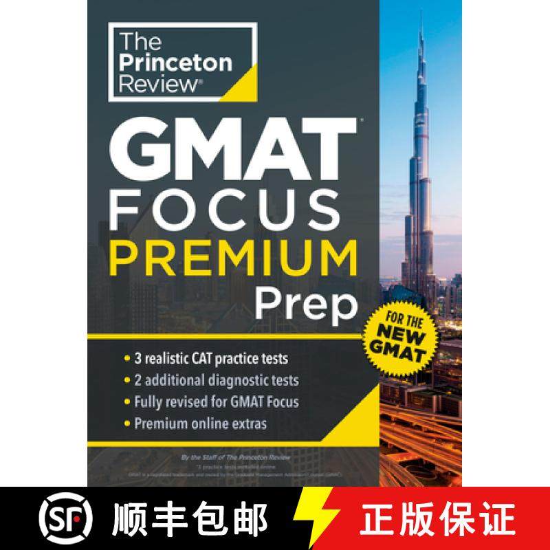 【3-4周达】Princeton Review GMAT Focus Premium Prep: 5 Practice Tests (Including 3 Full-Length Cat Ex... [9780593517802]