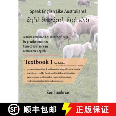 【3-4周达】Speak English Like Australians! English Skills - Speak, Read, Write Textbook 1 [9780994633330]