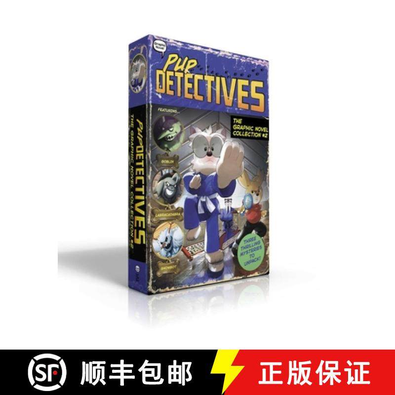 【3-4周达】Pup Detectives the Graphic Novel Collection #2 (Boxed Set): Ghosts, Goblins, and Ninjas!; ... [9781665914000]