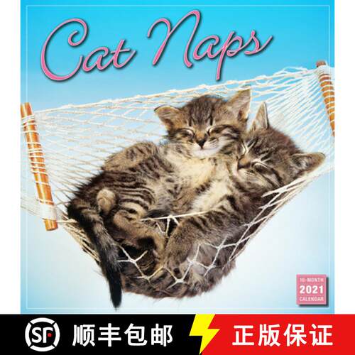 【3-4周达】2021 Cat Naps 16-Month Wall Calendar [9781531909932]