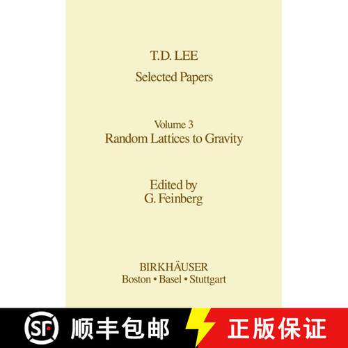 【3-4周达】Selected Papers : Random Lattices to Gravity (Softcover reprint of the original 1st ed. 1986) [9781461254058]